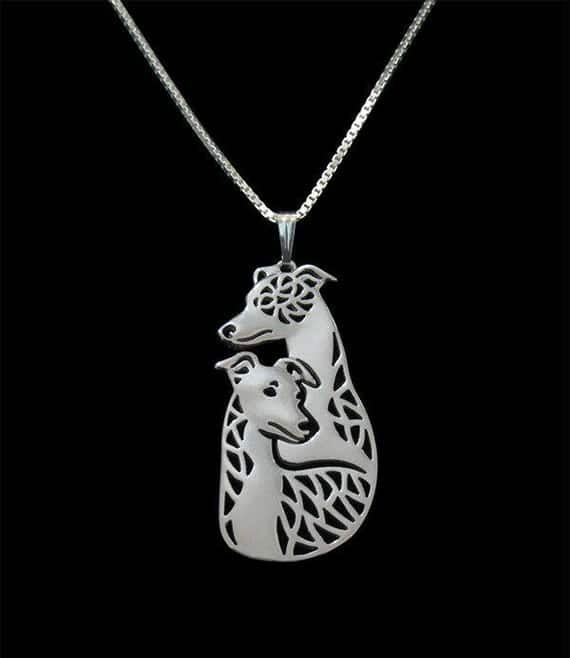 New Cute Greyhound Pendant & Chain!