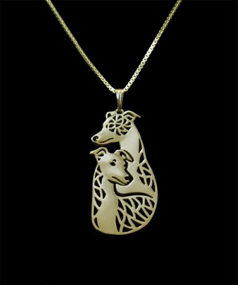 New Cute Greyhound Pendant & Chain!