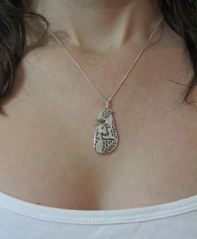 New Cute Greyhound Pendant & Chain!