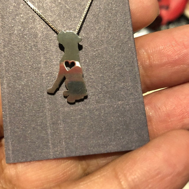 boxer dog necklace pet lovers