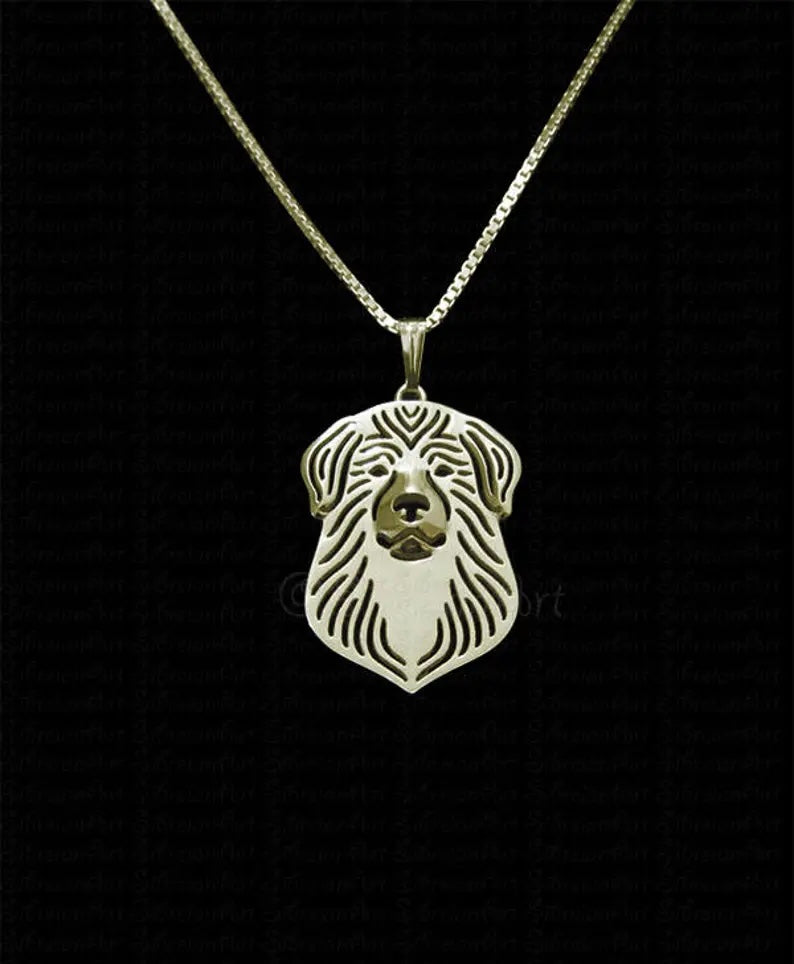 New Cute Great Pyrenees Pendant & Chain !