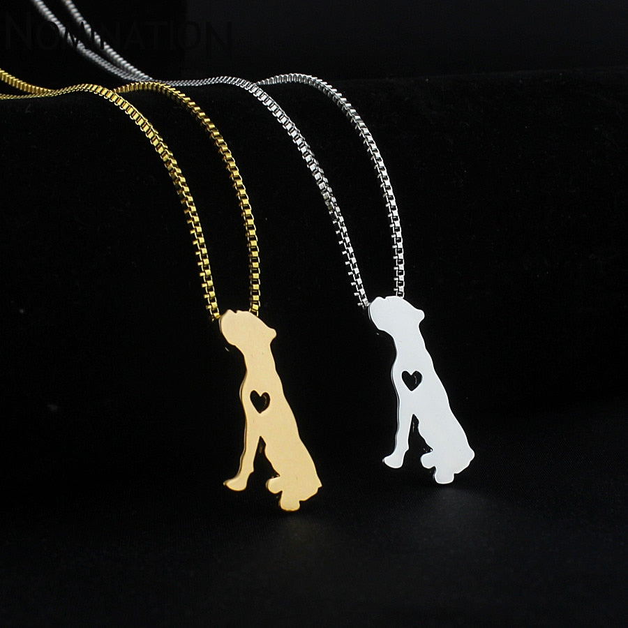 boxer dog necklace pet lovers